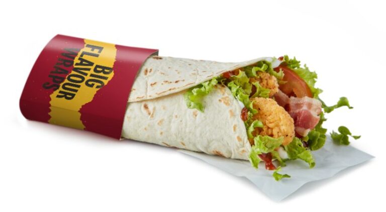 image of Mcdonalds wrap of the day , BBQ Bacon Chicken Crispy wrap