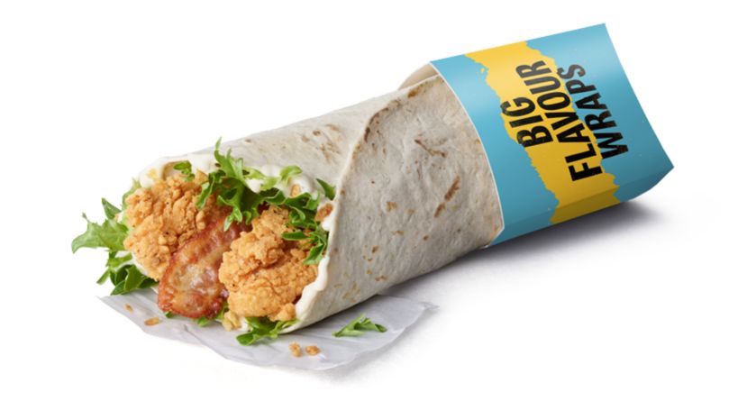 image of The caesar & Bacon chicken wrap